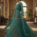 💚 Breeze of Teal: Teal Green Anarkali Outfit with Jacket & Dupatta – Palkhi Fashion