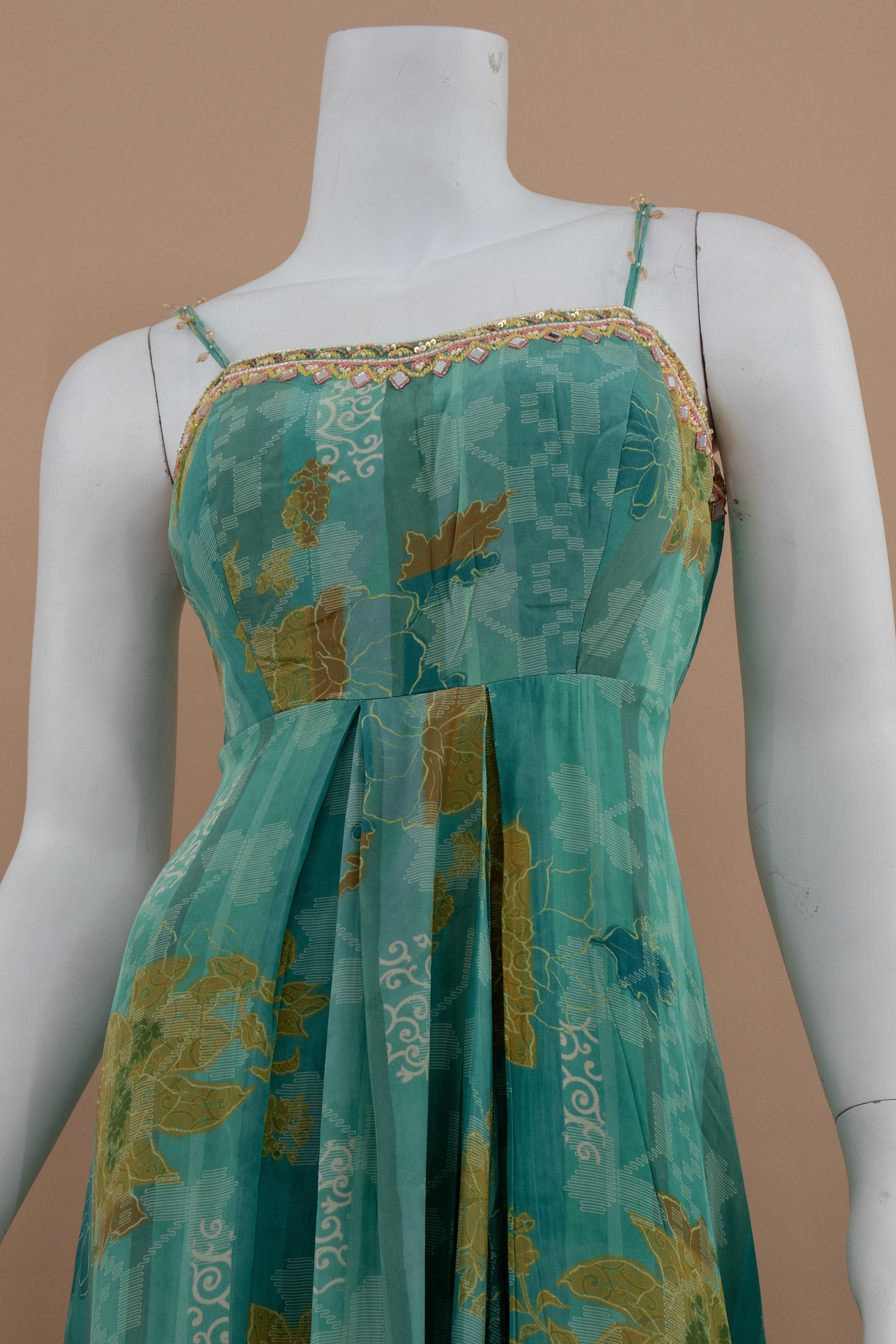 💚 Breeze of Teal: Teal Green Anarkali Outfit with Jacket & Dupatta – Palkhi Fashion