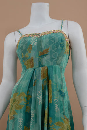 💚 Breeze of Teal: Teal Green Anarkali Outfit with Jacket & Dupatta – Palkhi Fashion