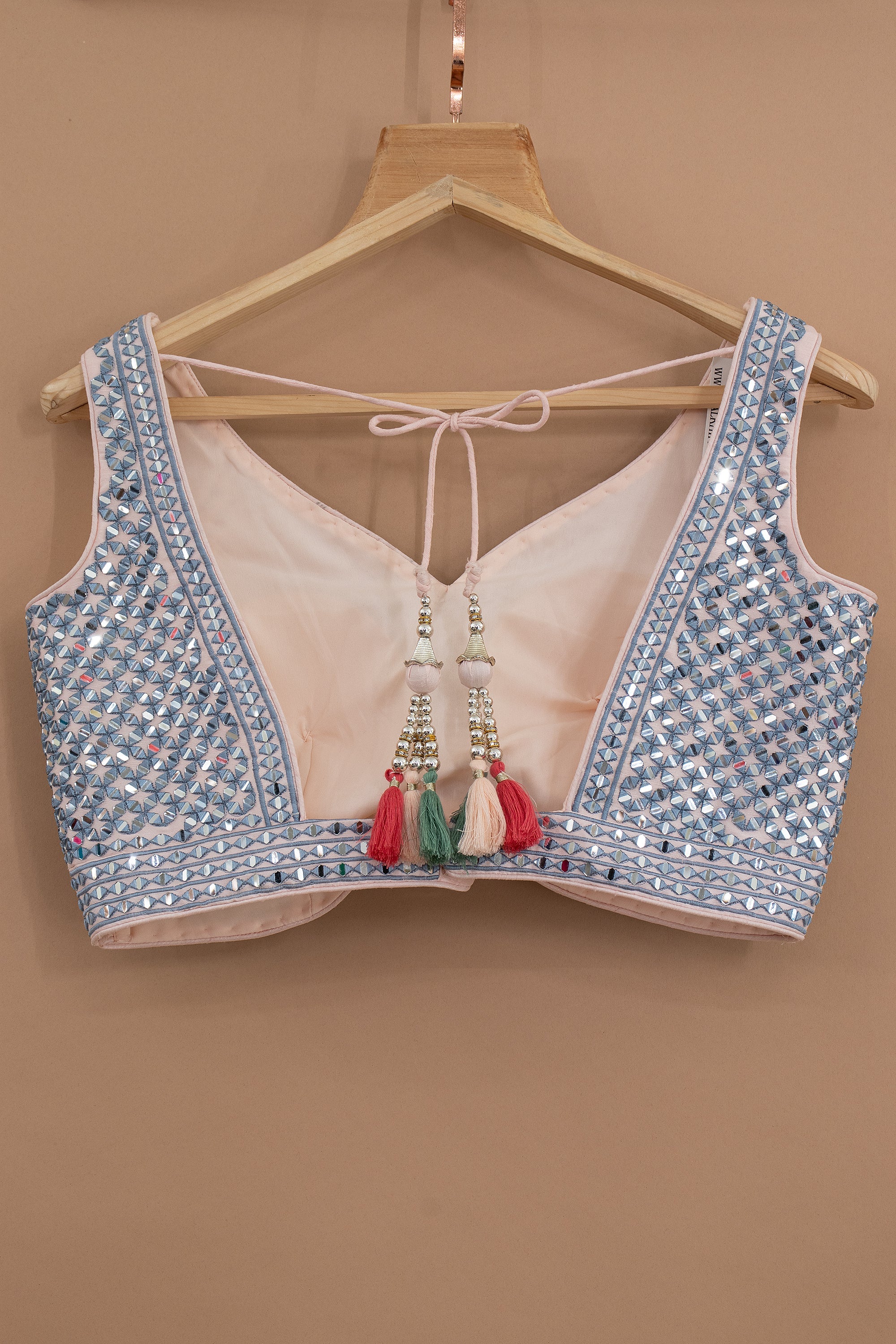 🤍 Celestial Heirloom: Pastel Mirror - Work Designer Lehenga Choli – Palkhi Fashion