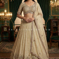 Champagne Dream: Multicolor Handwork Lehenga Choli – Palkhi Fashion Houston