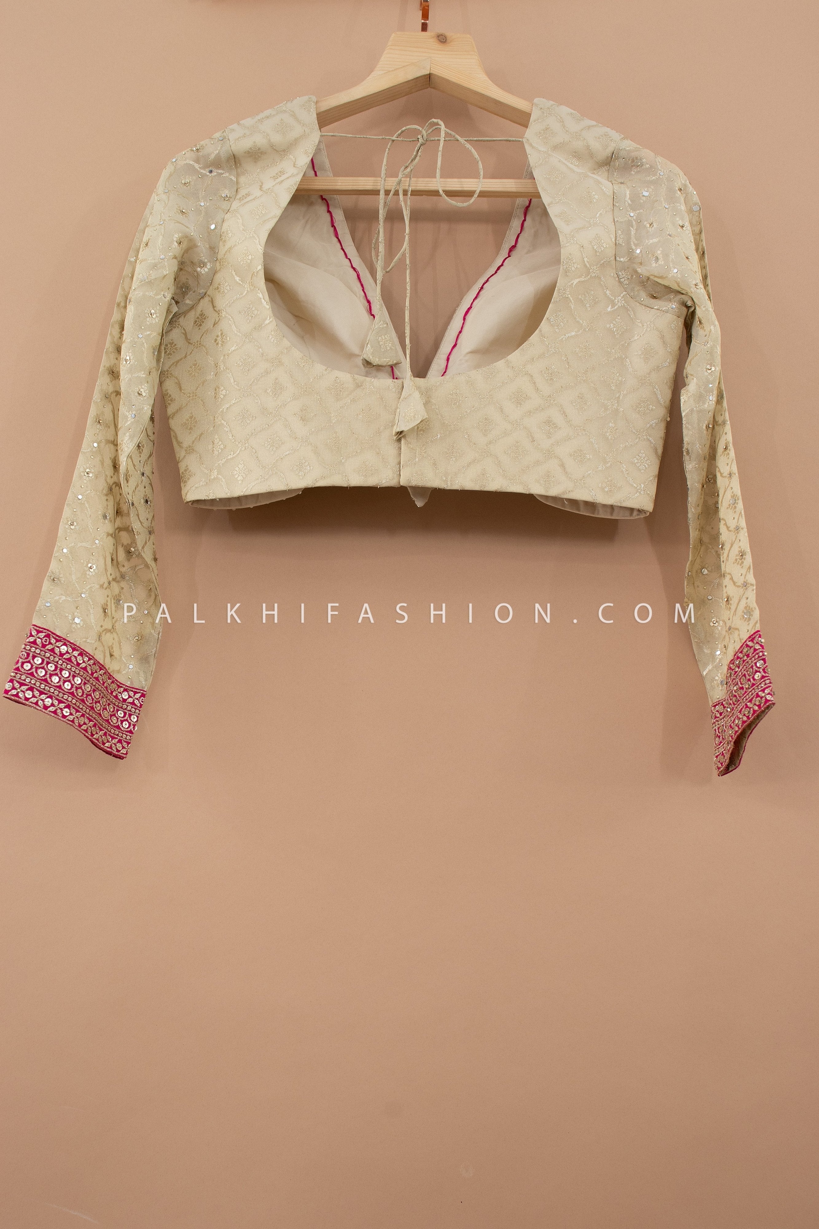💫 Champagne Glow: Designer Lehenga Choli With Elegant Work – Palkhi Fashion