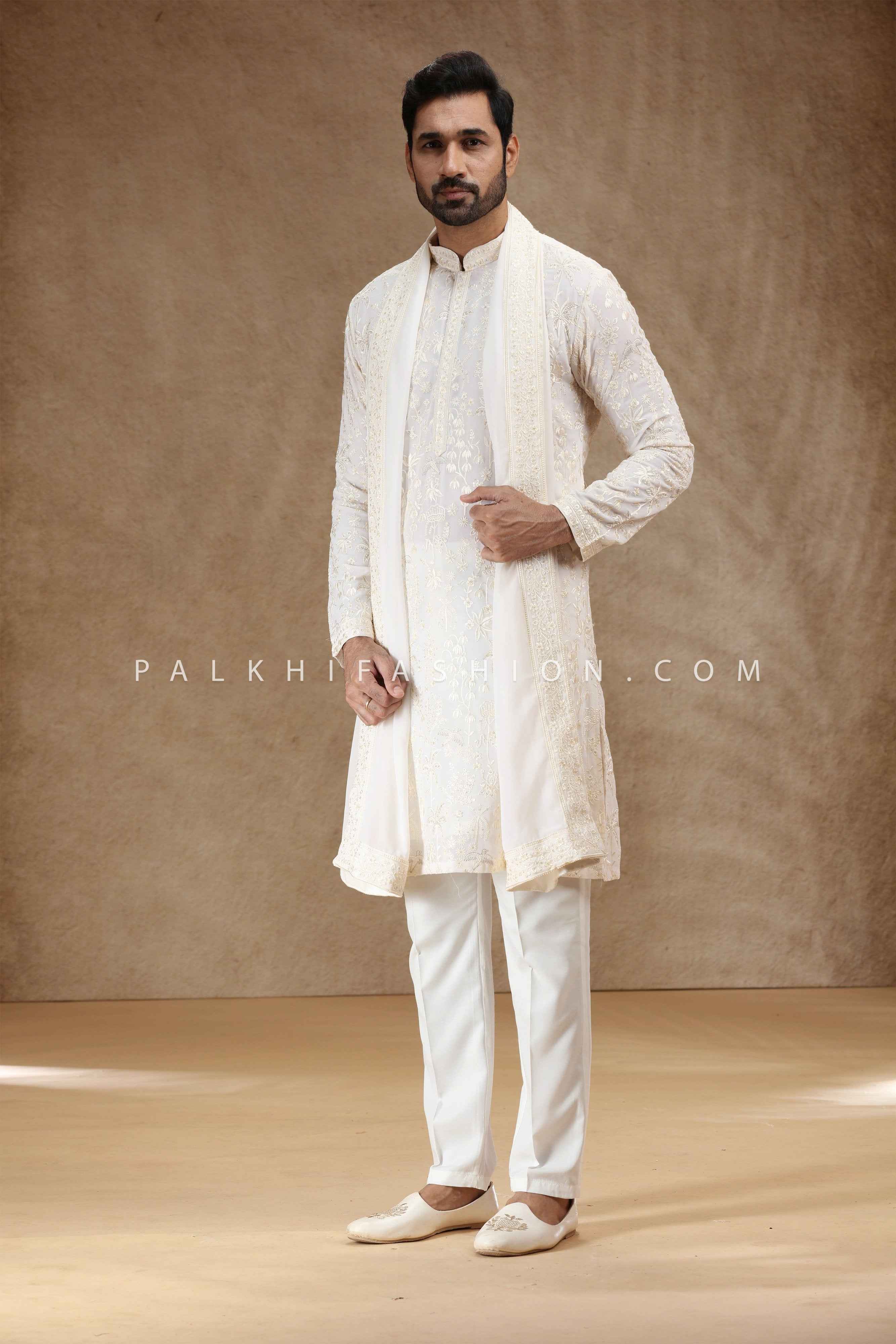 Cotton Mens White Plain Kurta Churidar Set at ₹ 450/set in Nagpur | ID Cotton Mens White Plain Kurta Churidar Set at ₹ 450/set in Nagpur | ID