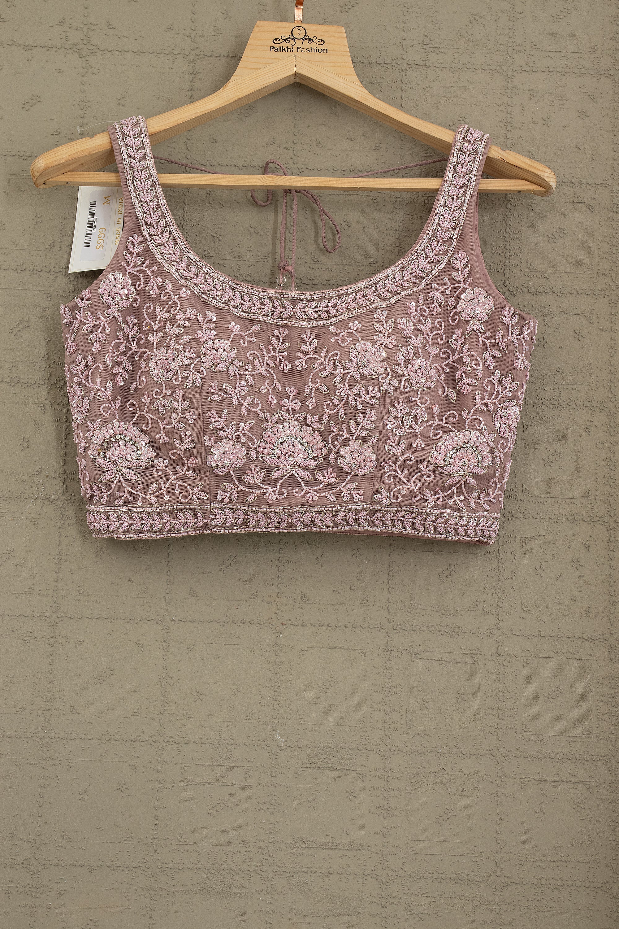 Ethereal Elegance: Lilac Soft Net Bead Embroidered Lehenga Choli – Palkhi Fashion