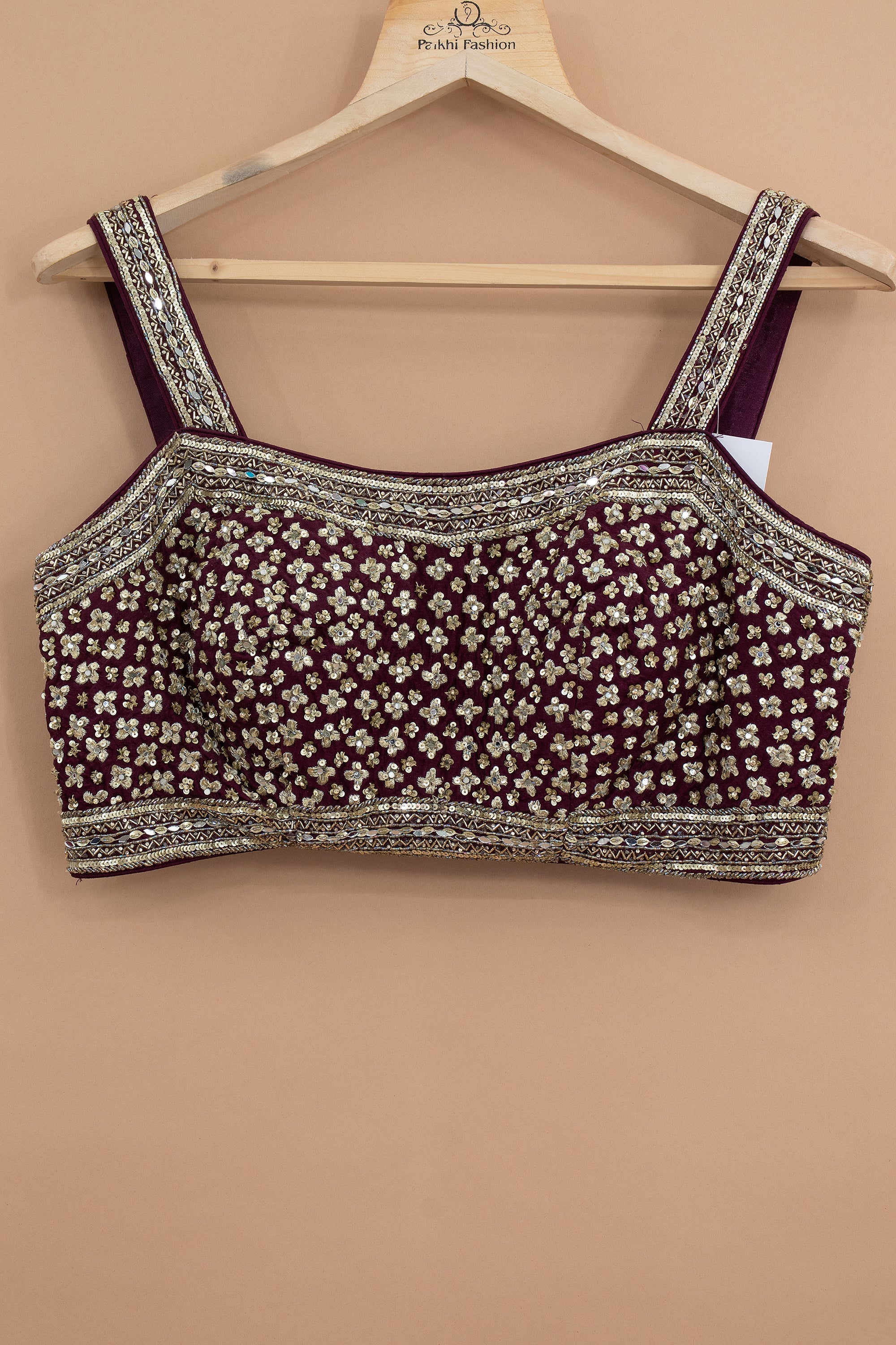 Gilded Wine: Wine Banarasi Silk Brocade Designer Lehenga Choli – Palkhi Fashion