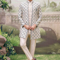 Pastel Heritage Luxe – Elegant Embroidered Indo-western Set for Men – Palkhi Fashion