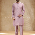 Lilac Soft Silk Men’s Kurta Pajama – Palkhi Fashion