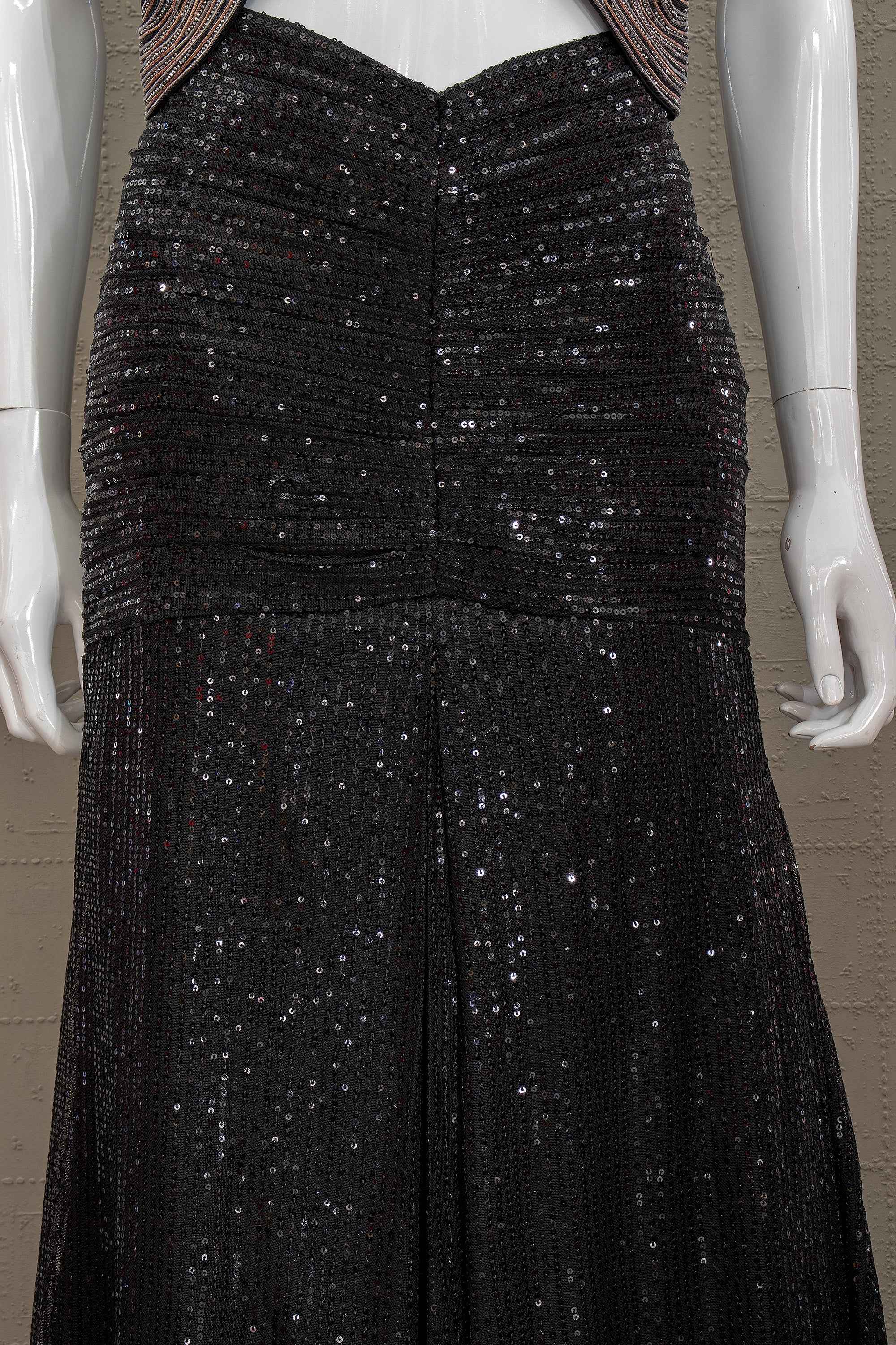 Midnight Contour Black & Copper Indo-Western Fusion Lehenga Set | Palkhi Fashion