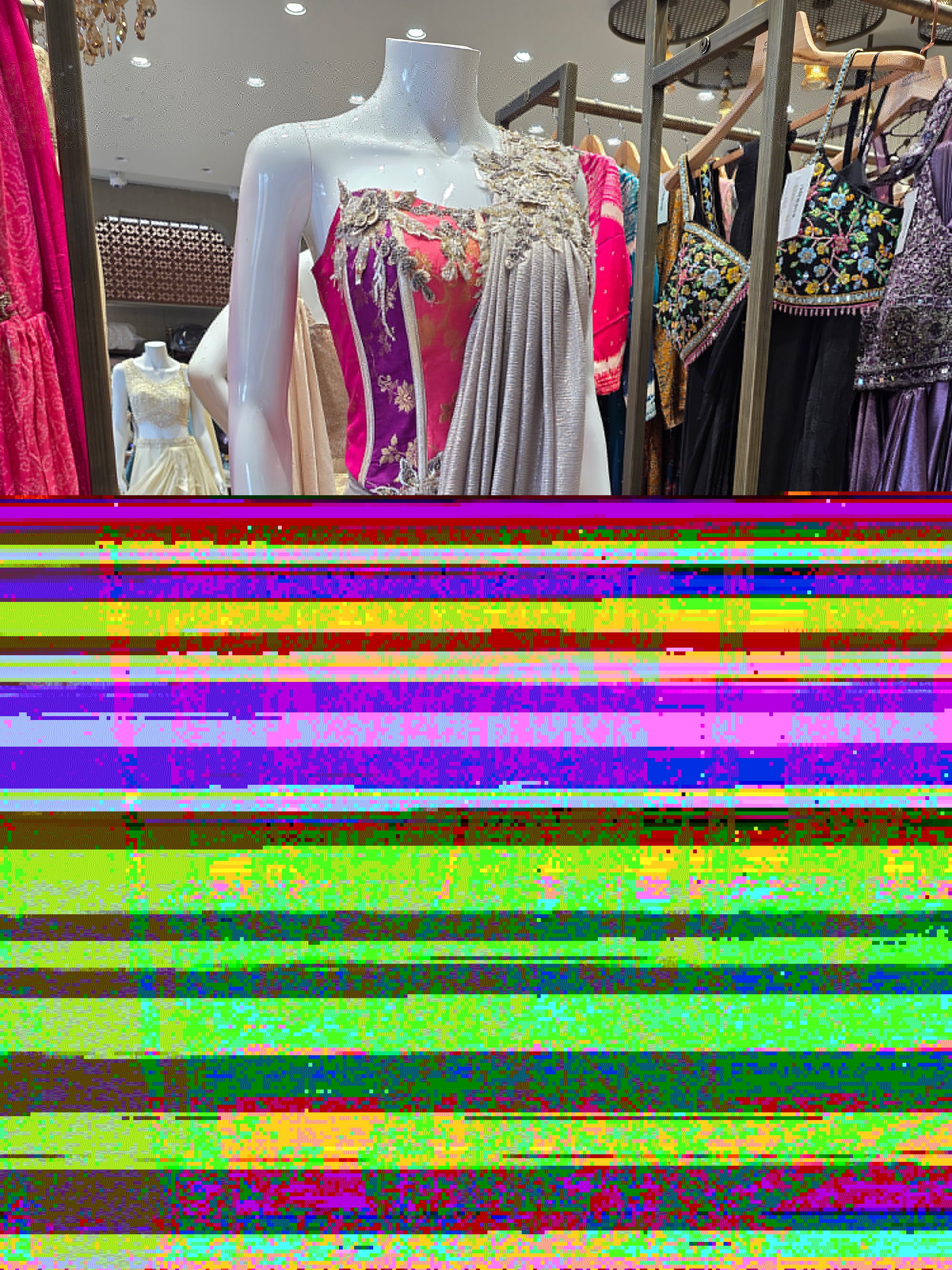 Modern Heirloom - Metallic Taupe Pre - Styled Saree with Couture Appliqué Blouse – Palkhi Fashion