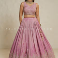 Mystic Mauve: Mauve Lehenga Choli with Bead & Handwork – Palkhi Fashion