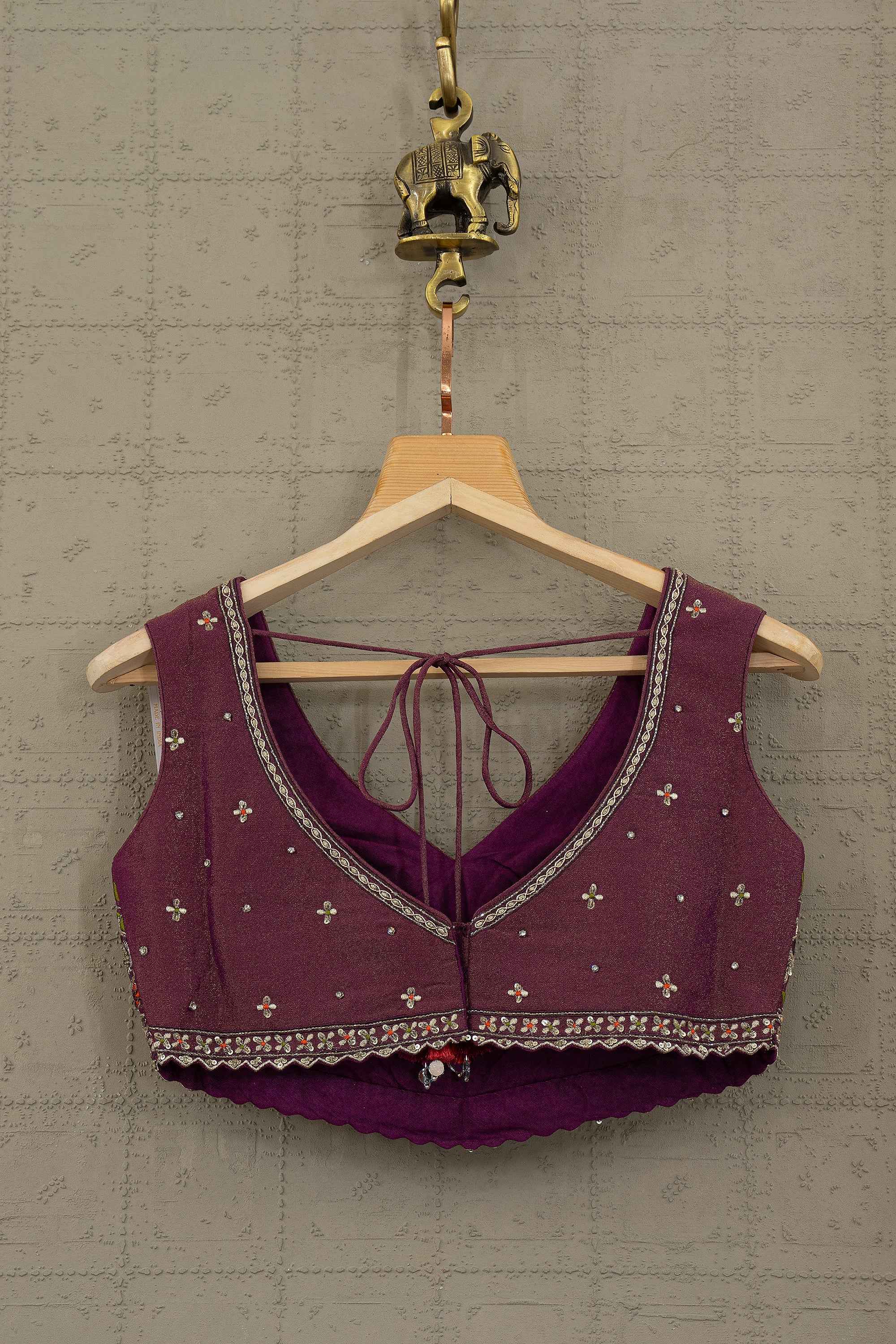 Plum Royal Patola Designer Lehenga Ikat Print Ensemble | Palkhi Fashion