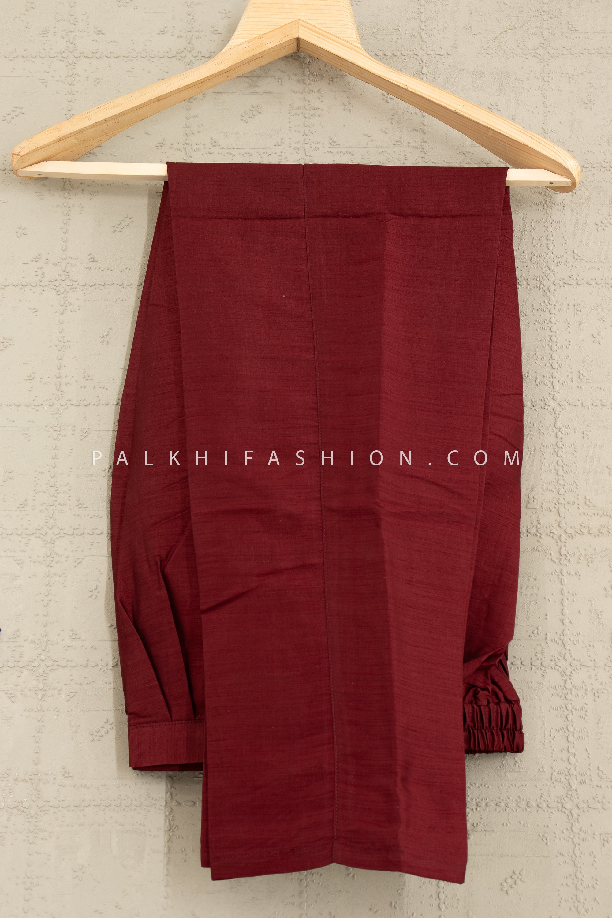 🥀 Regal Maroon Embroidered Kurta Jacket Set – Palkhi Fashion