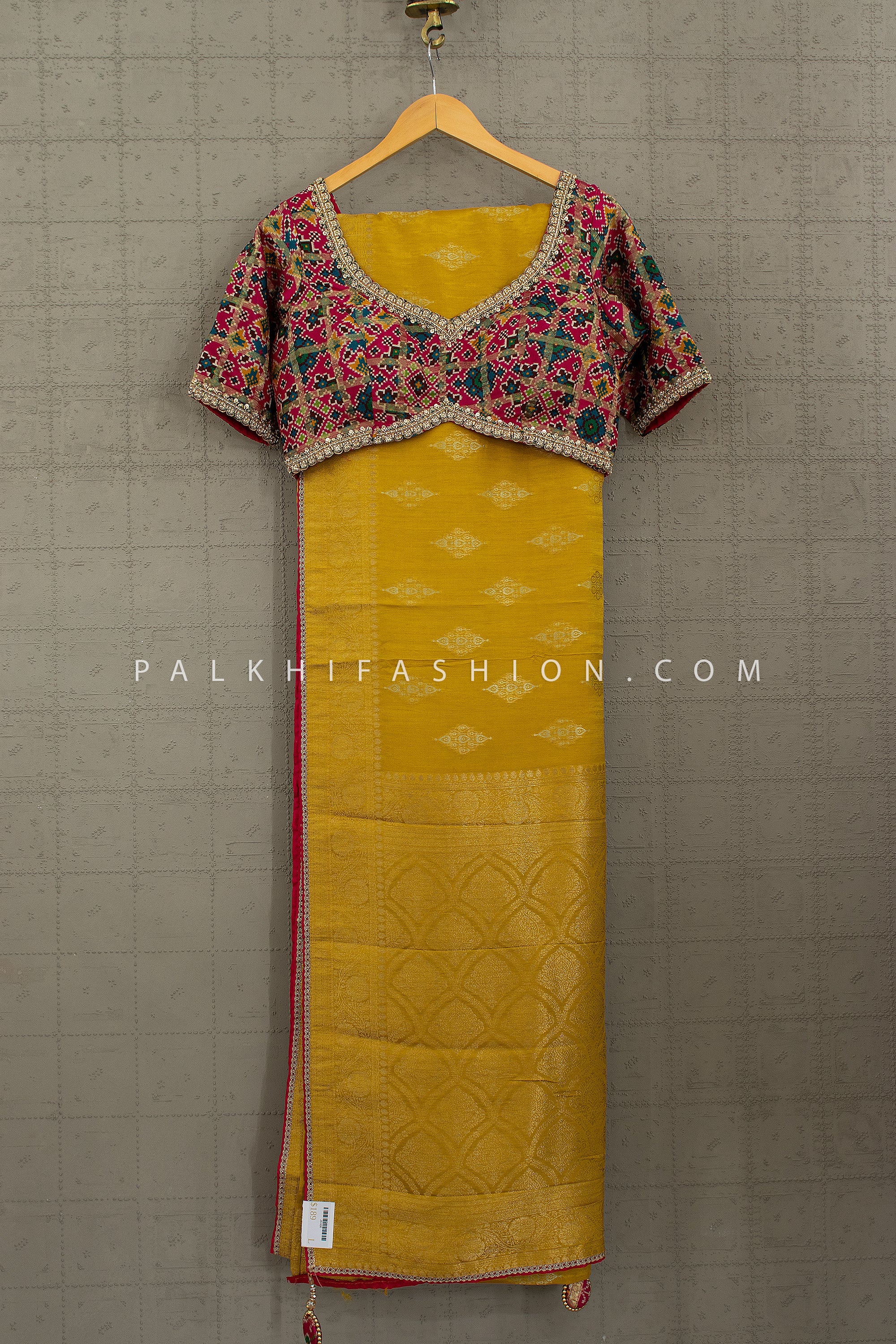 Royal Banarasi Silk Saree with Patola Silk Handworked Blouse – Palkhi Fashion Houston