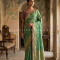 Royal Banarasi Silk Saree with Patola Silk Handworked Blouse – Palkhi Fashion Houston