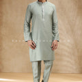 Sage Green Soft Silk Men’s Kurta Pajama – Palkhi Fashion
