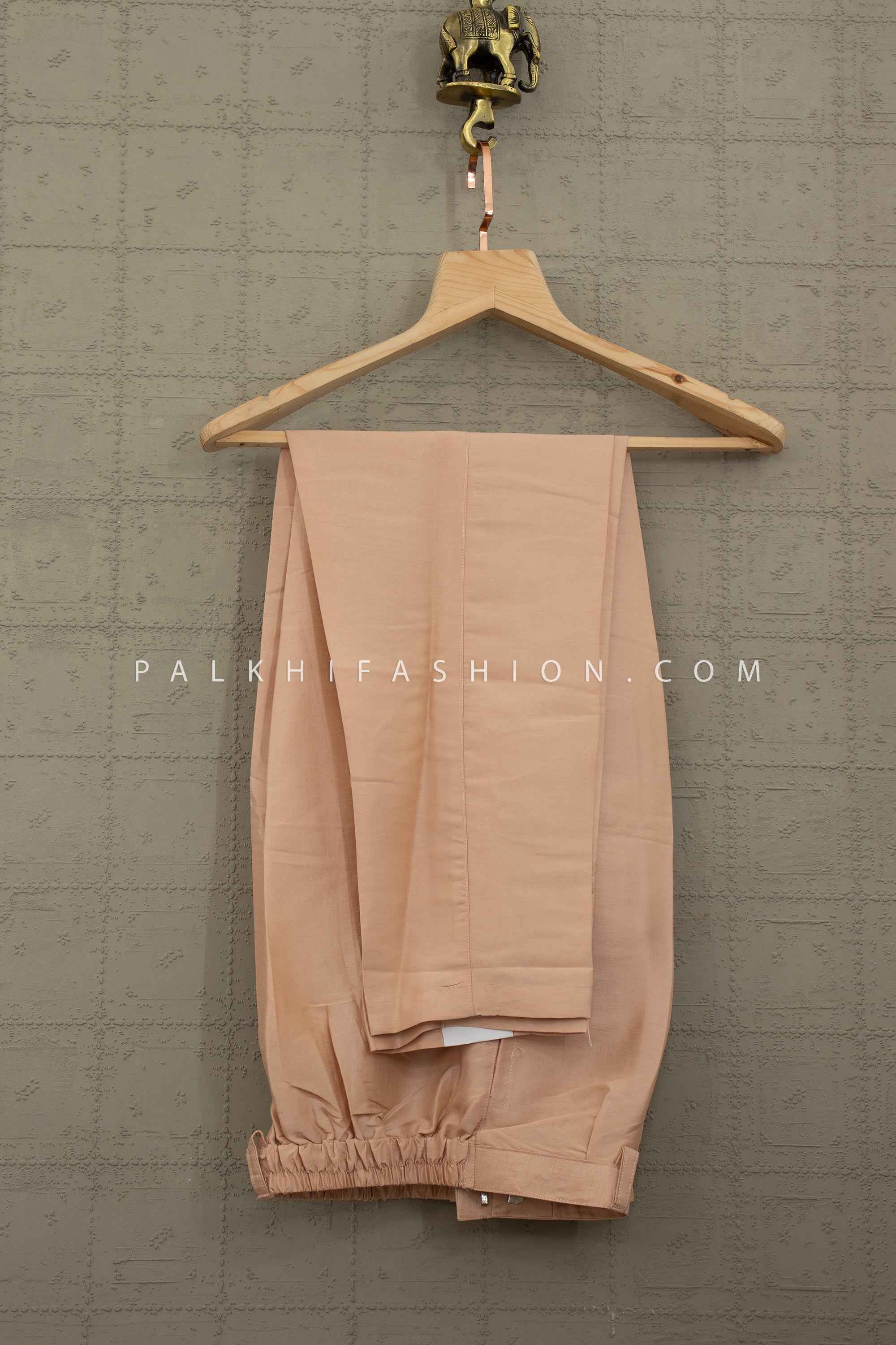 Soft Wedding Charm – Peach Jacquard Nehru Jacket Kurta Set – Palkhi Fashion