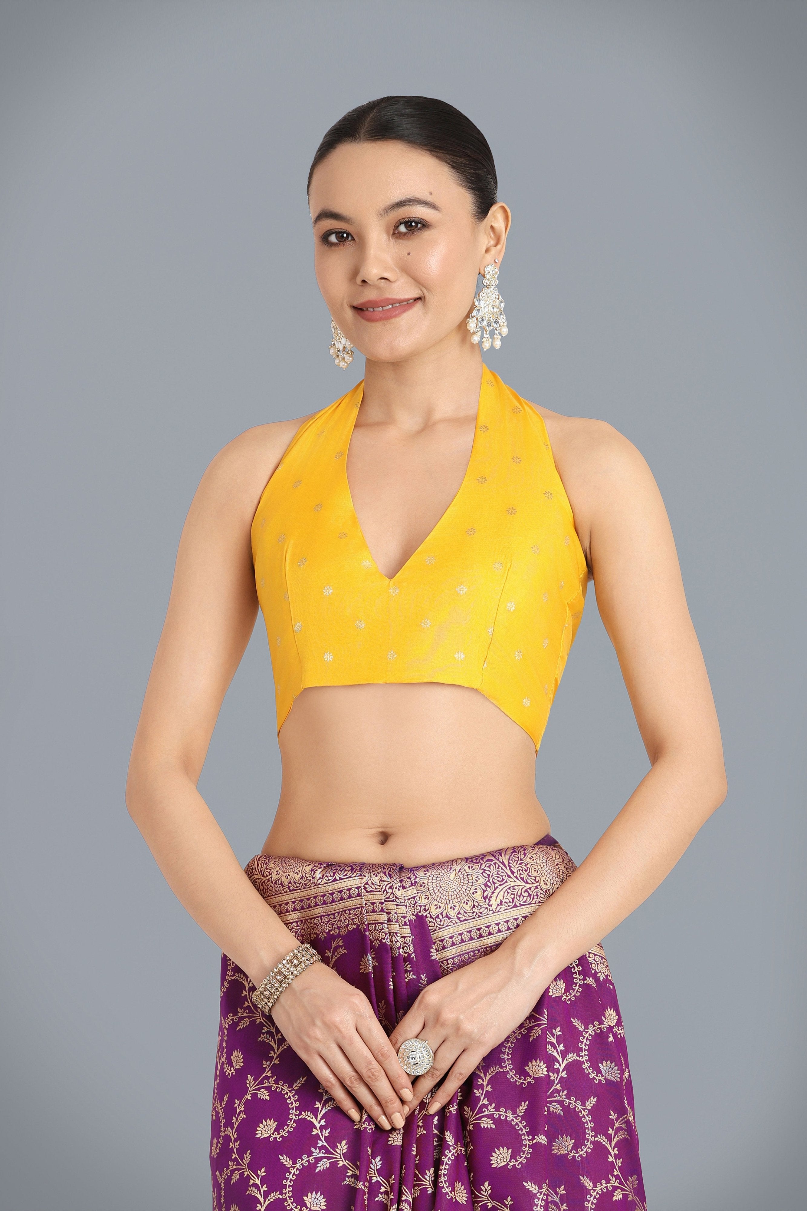 Stunning Purple Kanjivaram Silk Saree with Contrasting Blouse – Palkhi Fashion