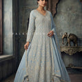 Timeless Chikankari Georgette Anarkali Gown – Palkhi Fashion