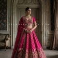 Timeless Royal Craft - Rani Pink Pure Silk Handwork Lehenga Choli – Palkhi Fashion