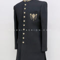Black Indo-Western In Imported Fabric & Handwork 