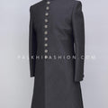Designer Black Indo-Western In Lakhanvi Work 