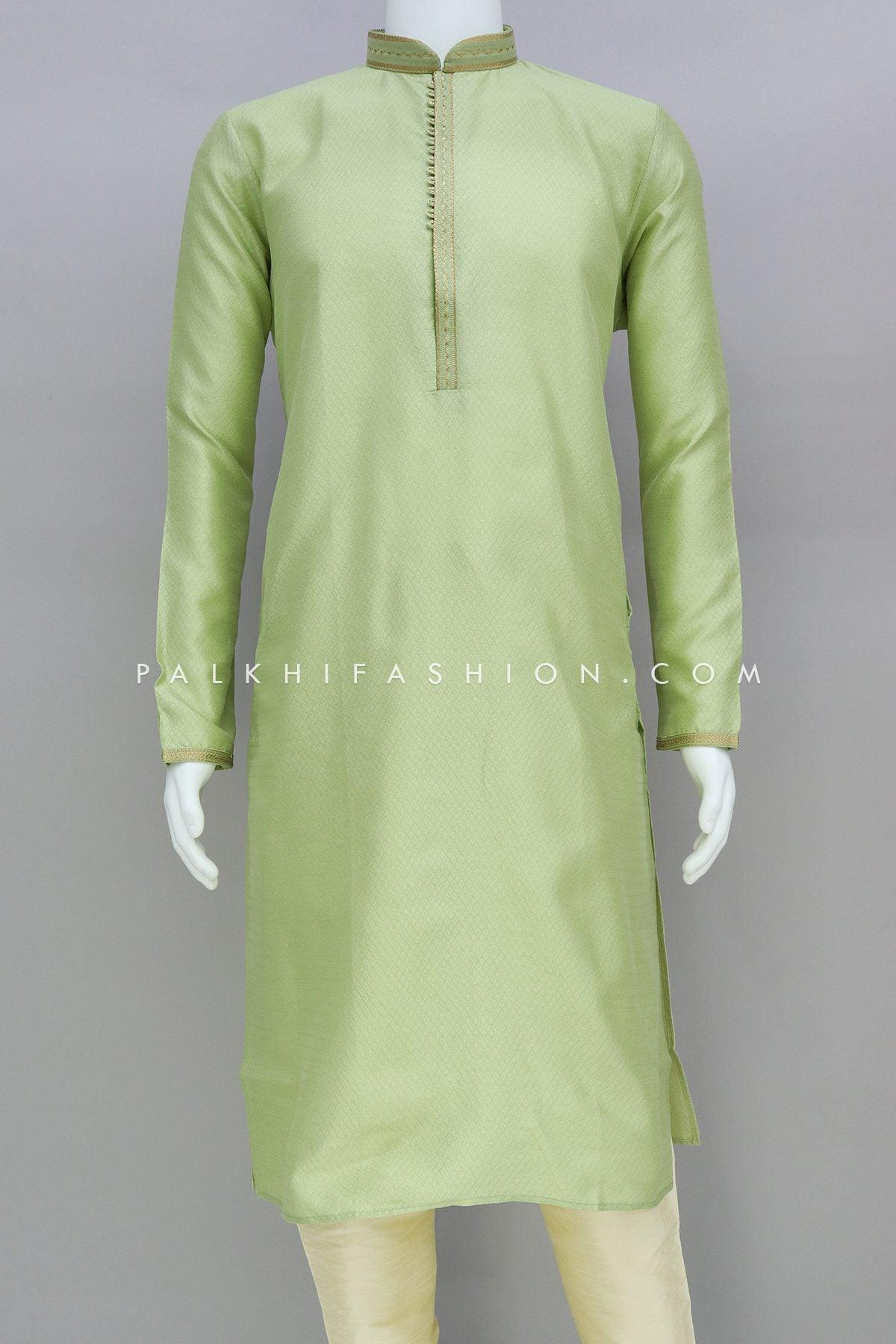 Kurta pajama with online collar