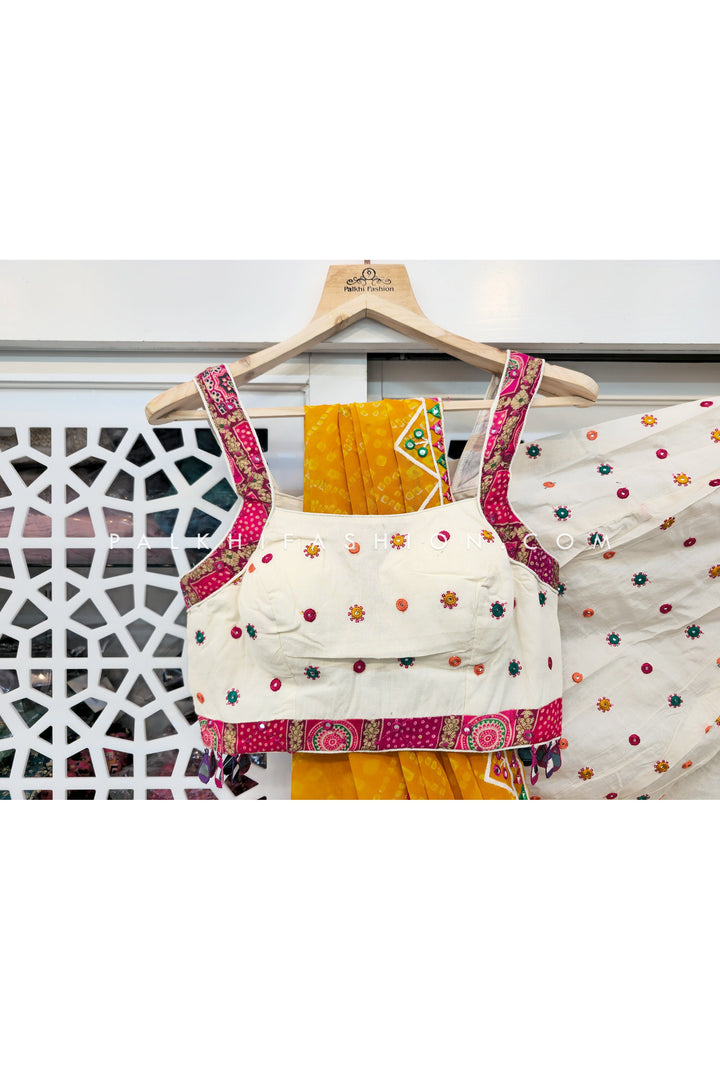 Multicolor Designer Navratri Chaniya Choli With Separate Jacket - Palkhi Fashion