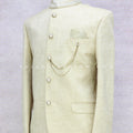 Pure Linen Beige Jodhpuri Suit From Palkhi Fashion - Palkhi Fashion