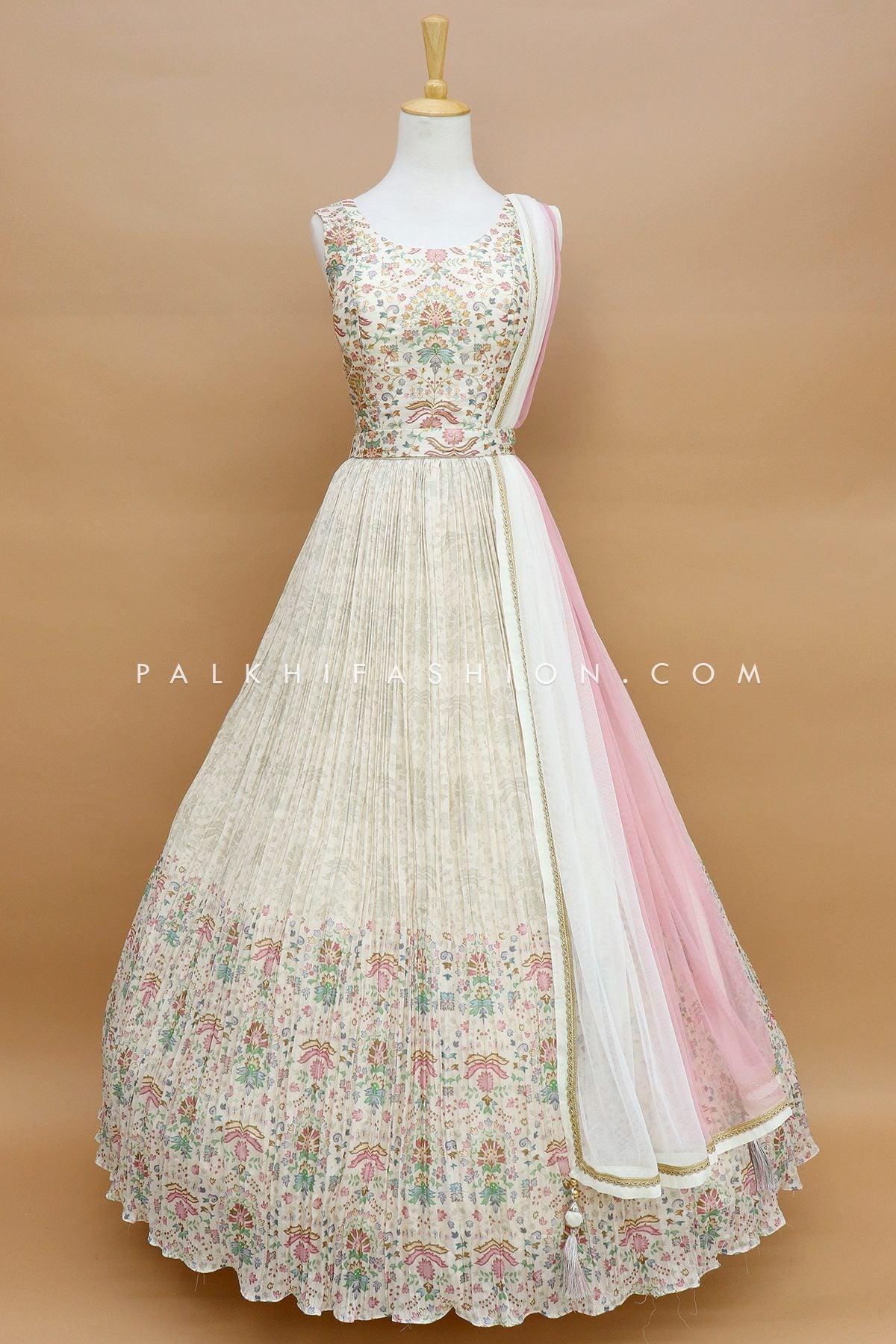 Party Wear Light Pink Ladies Tapta Gown, Size: S-xl at Rs 2299/piece in  Lucknow